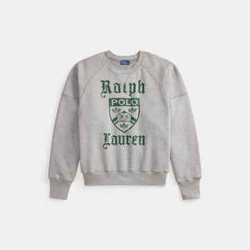 PRL CREST FLEECE CREWNECK