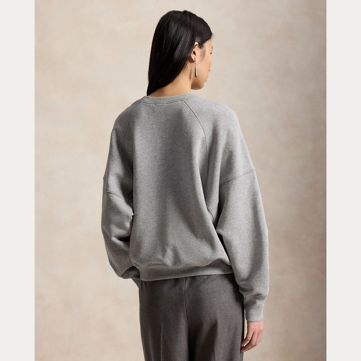 PRL CREST FLEECE CREWNECK