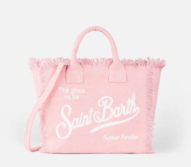 Borsa Colette in canvas di cotone rosa