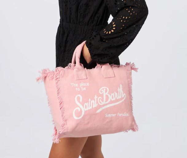 Borsa Colette in canvas di cotone rosa