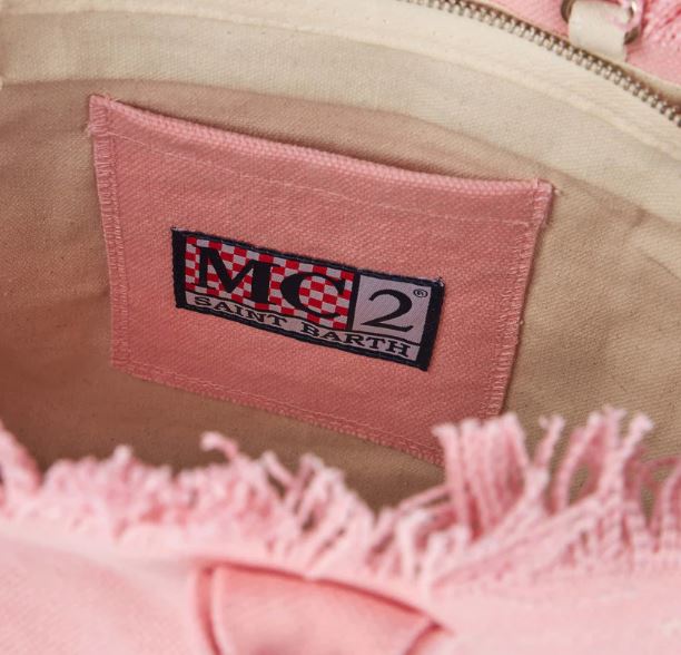 Borsa Colette in canvas di cotone rosa