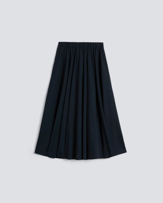 GONNA IN POPELINE COTONE E NYLON STRETCH