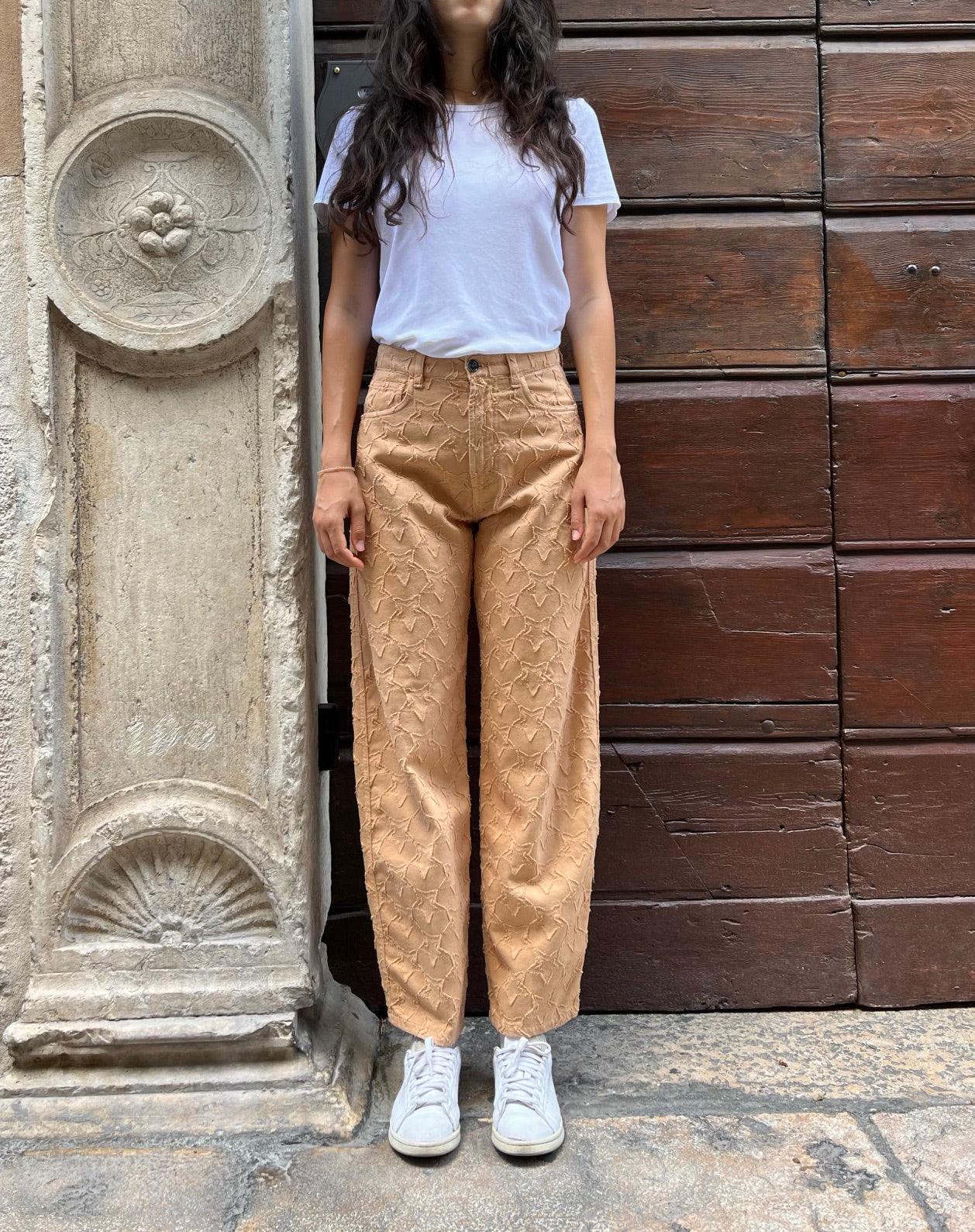 Pantalone Isabel stelle all over effetto strappo