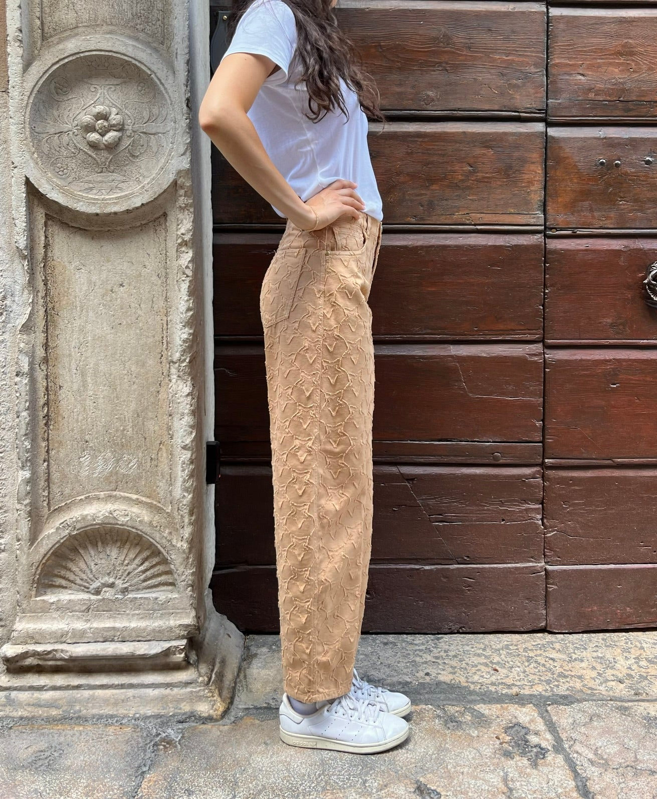 Pantalone Isabel stelle all over effetto strappo