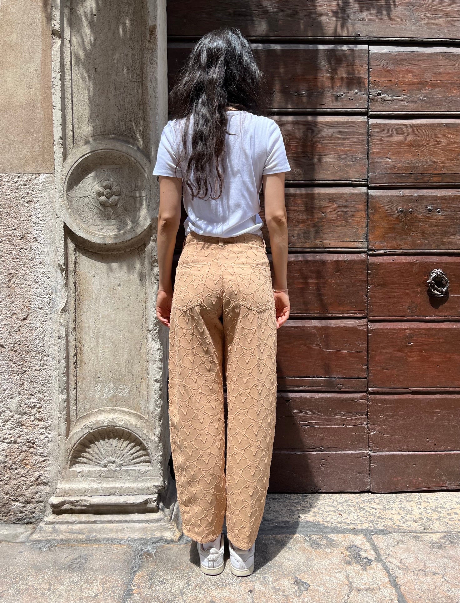 Pantalone Isabel stelle all over effetto strappo