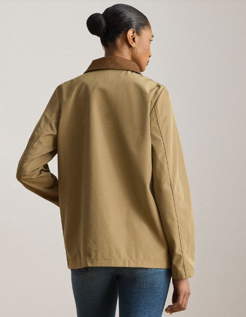 GIACCA DA FIENILE IN JERSEY CON RIFINITURE TWILL
