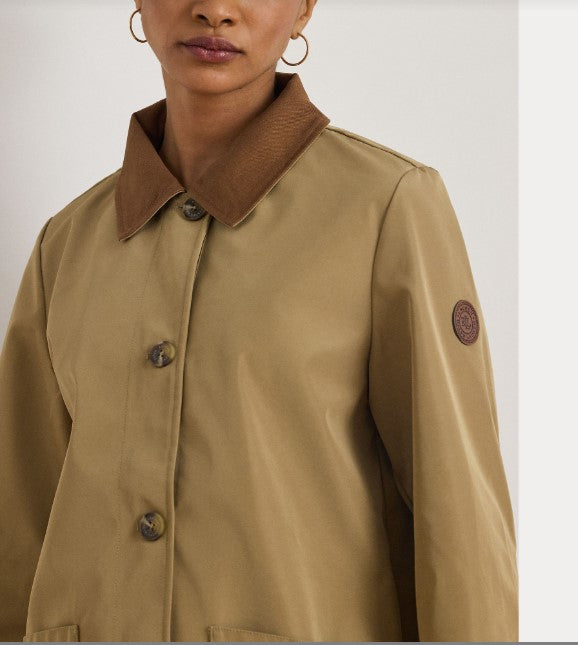 GIACCA DA FIENILE IN JERSEY CON RIFINITURE TWILL
