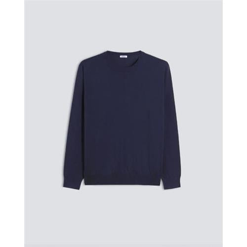 MAGLIA GIROCOLLO A MANICHE LUNGHE IN MISTO COTONE, SETA E LINO