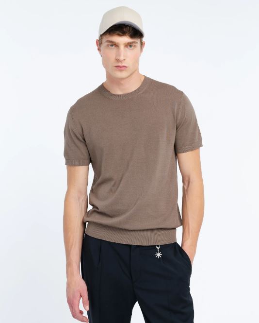 t-shirt in maglia di cotone