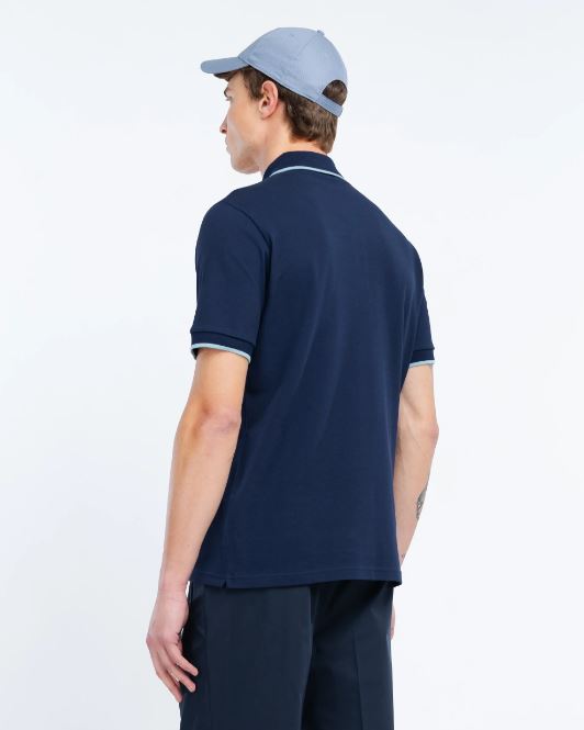 polo contrasti in piquet