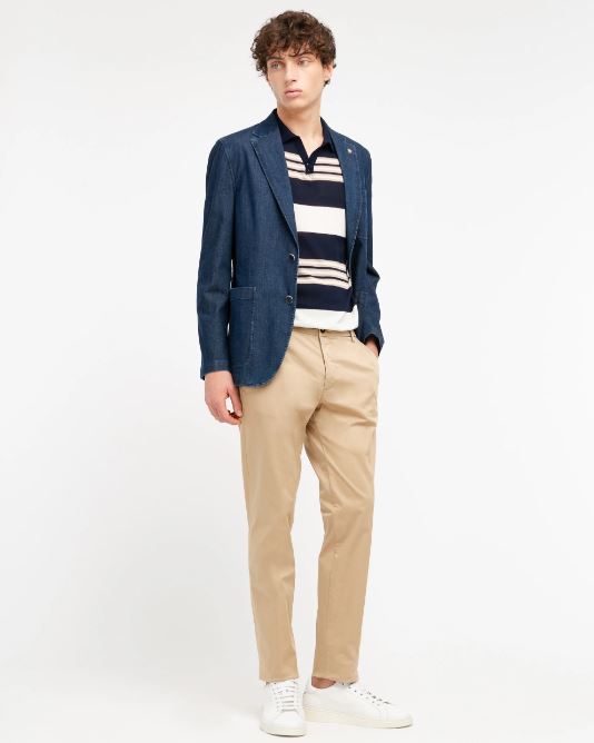 pantalone skinny raso di cotone stretch
