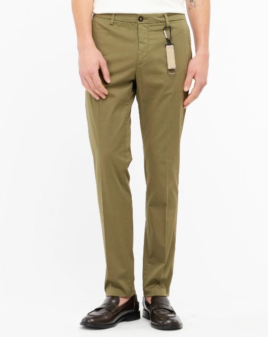 pantalone skinny raso di cotone stretch