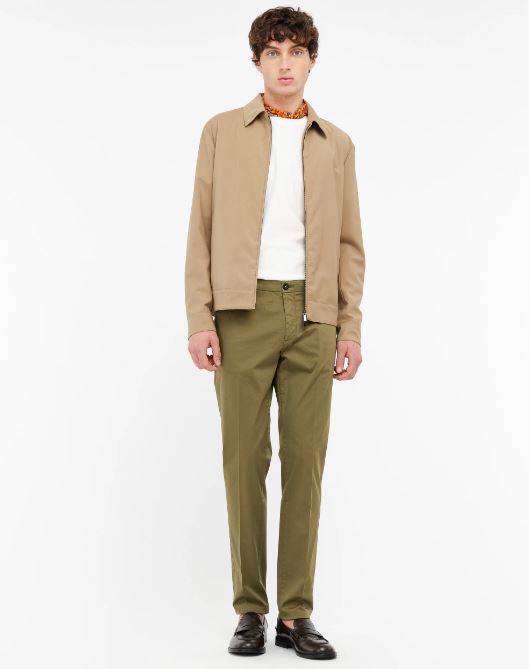 pantalone skinny raso di cotone stretch