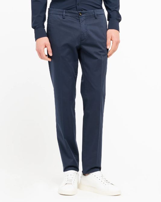 pantalone skinny raso di cotone stretch