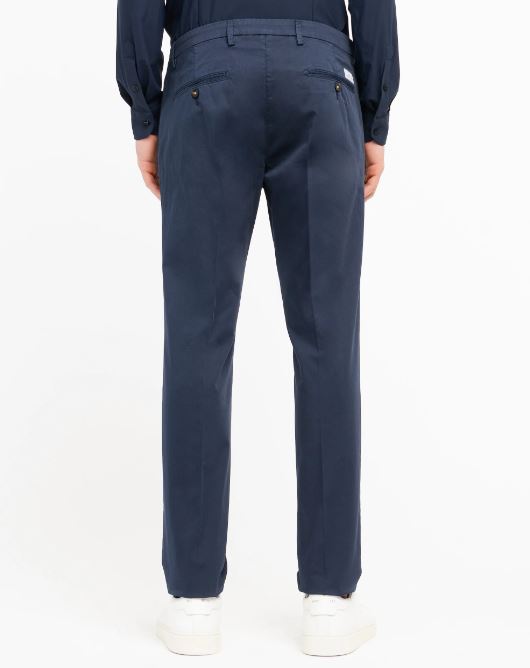 pantalone skinny raso di cotone stretch