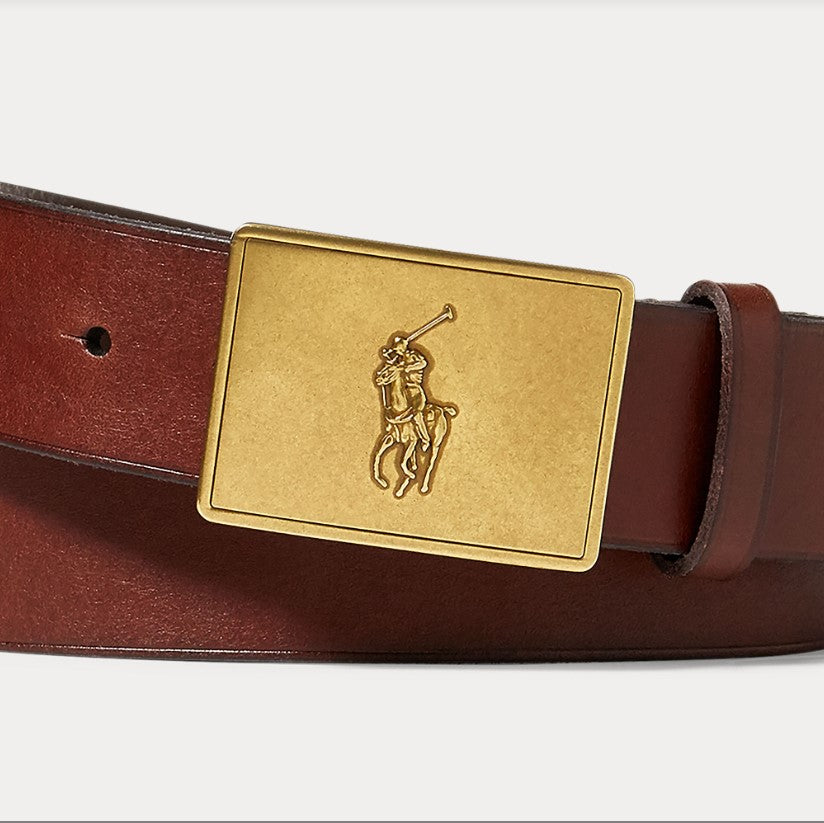 CINTURA IN PELLE CON TARGA PONY