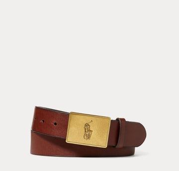 CINTURA IN PELLE CON TARGA PONY