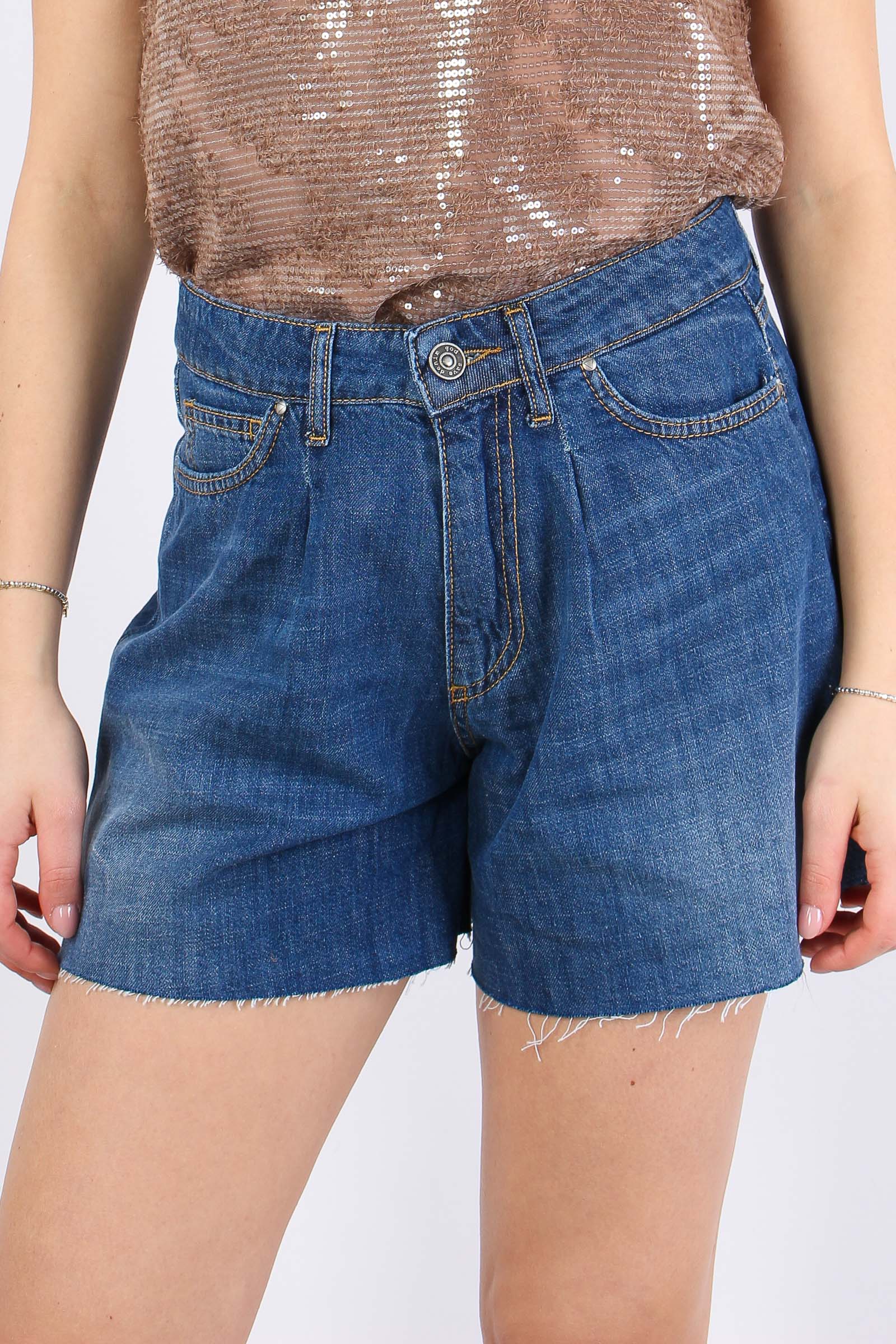 Ares Short Denim Pences Denim Scuro