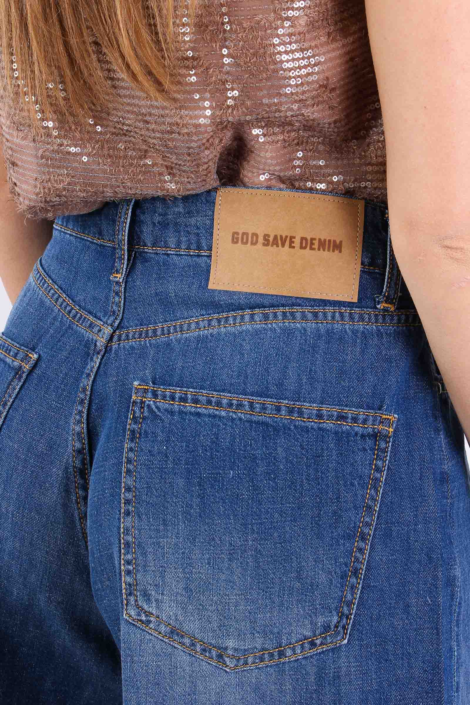 Ares Short Denim Pences Denim Scuro
