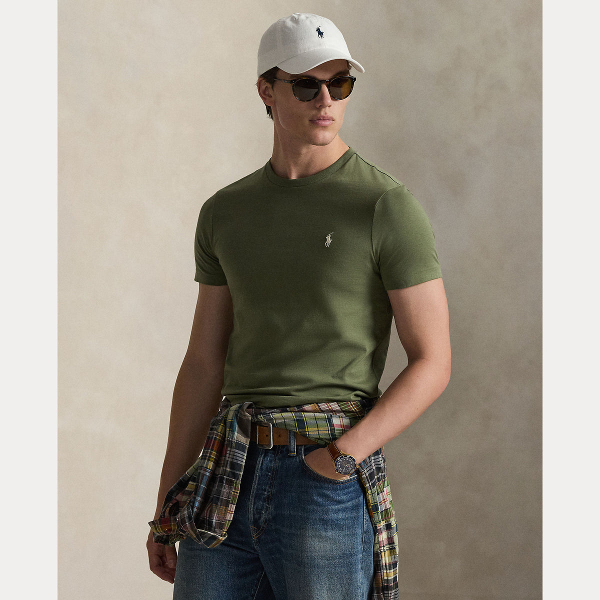 T-SHIRT GIROCOLLO IN JERSEY SLIM FIT