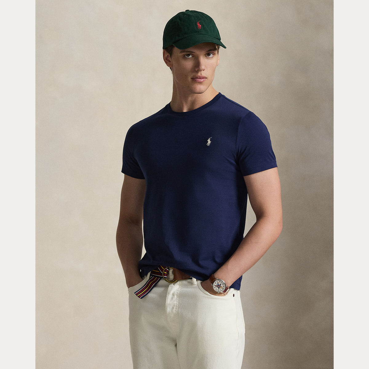 T-SHIRT GIROCOLLO IN JERSEY SLIM FIT