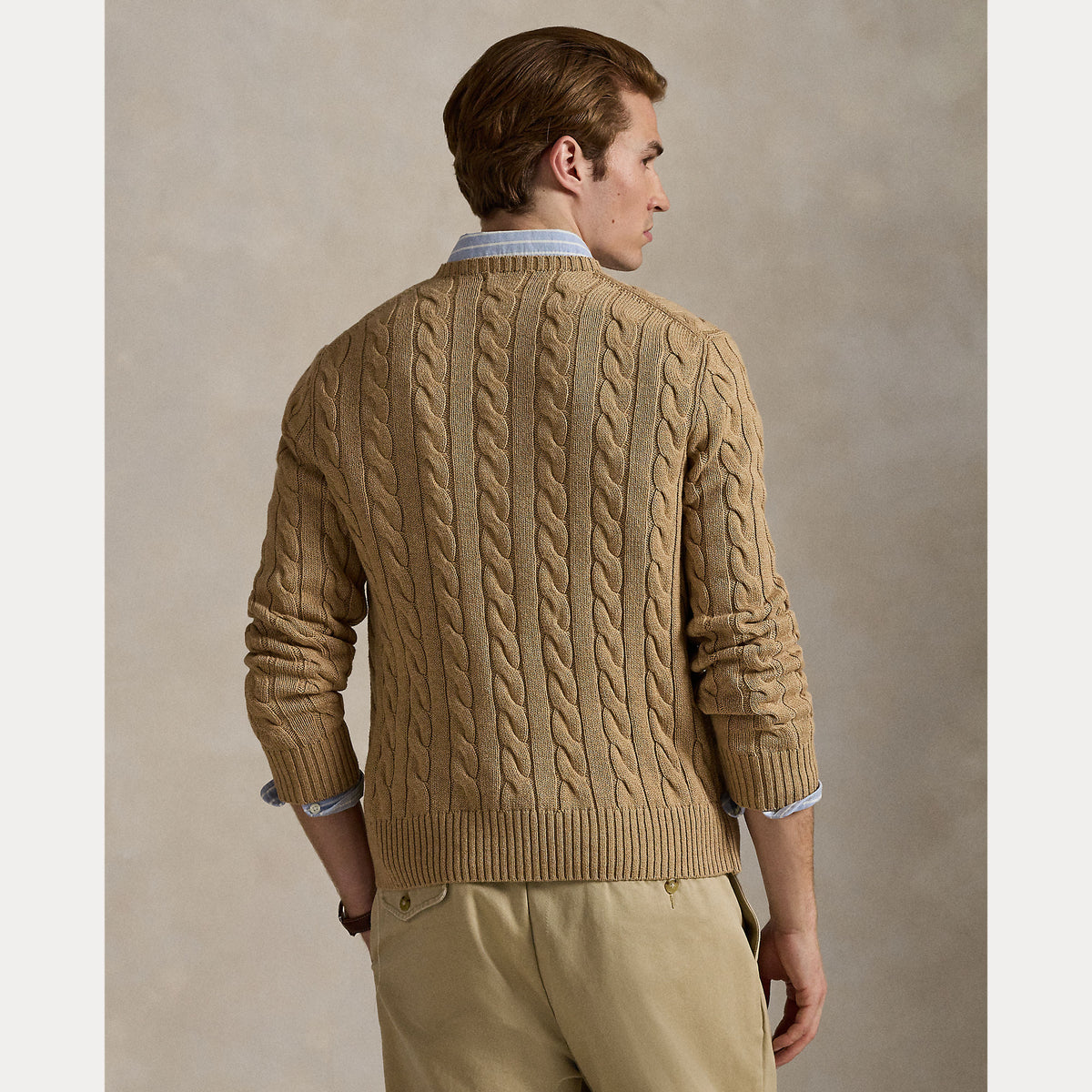 MAGLIONE IN COTONE A TRECCE