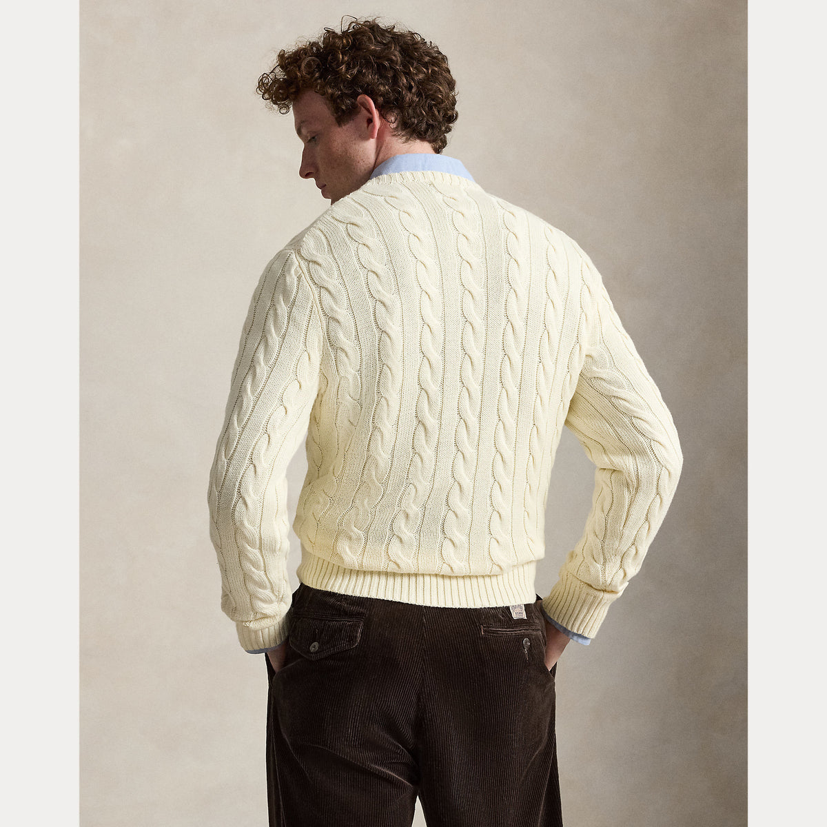 MAGLIONE IN COTONE A TRECCE