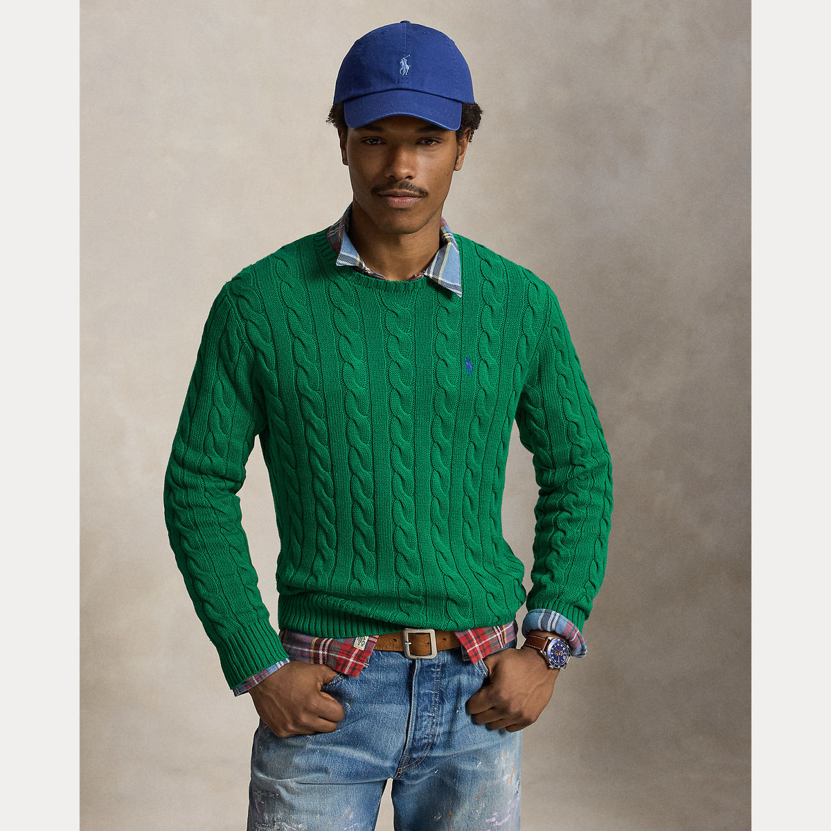 MAGLIONE IN COTONE A TRECCE