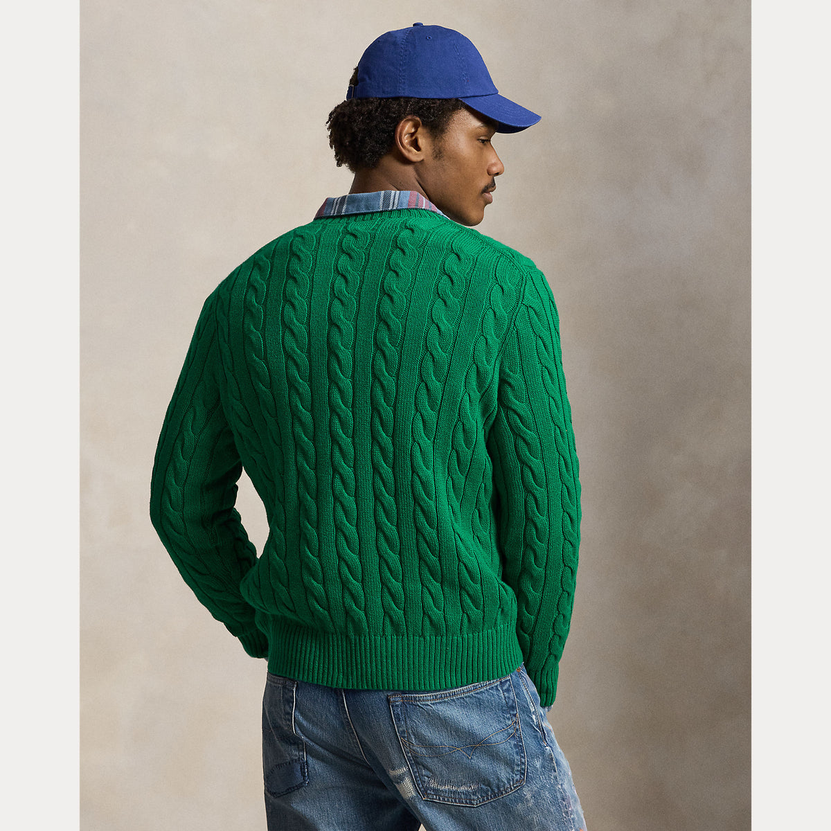 MAGLIONE IN COTONE A TRECCE