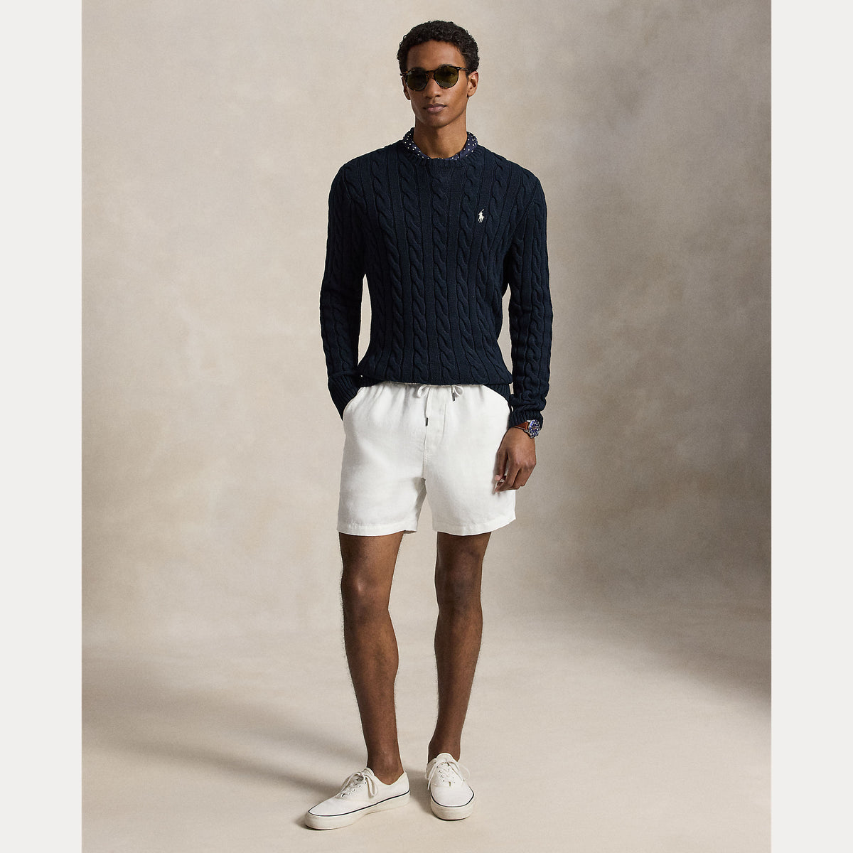 MAGLIONE IN COTONE A TRECCE