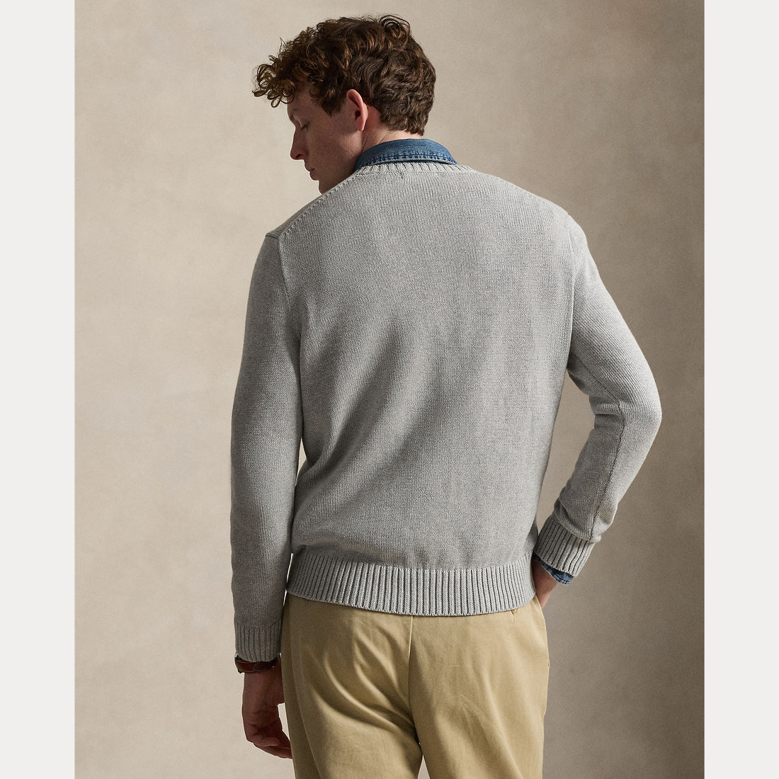 MAGLIONE GIROCOLLO IN COTONE