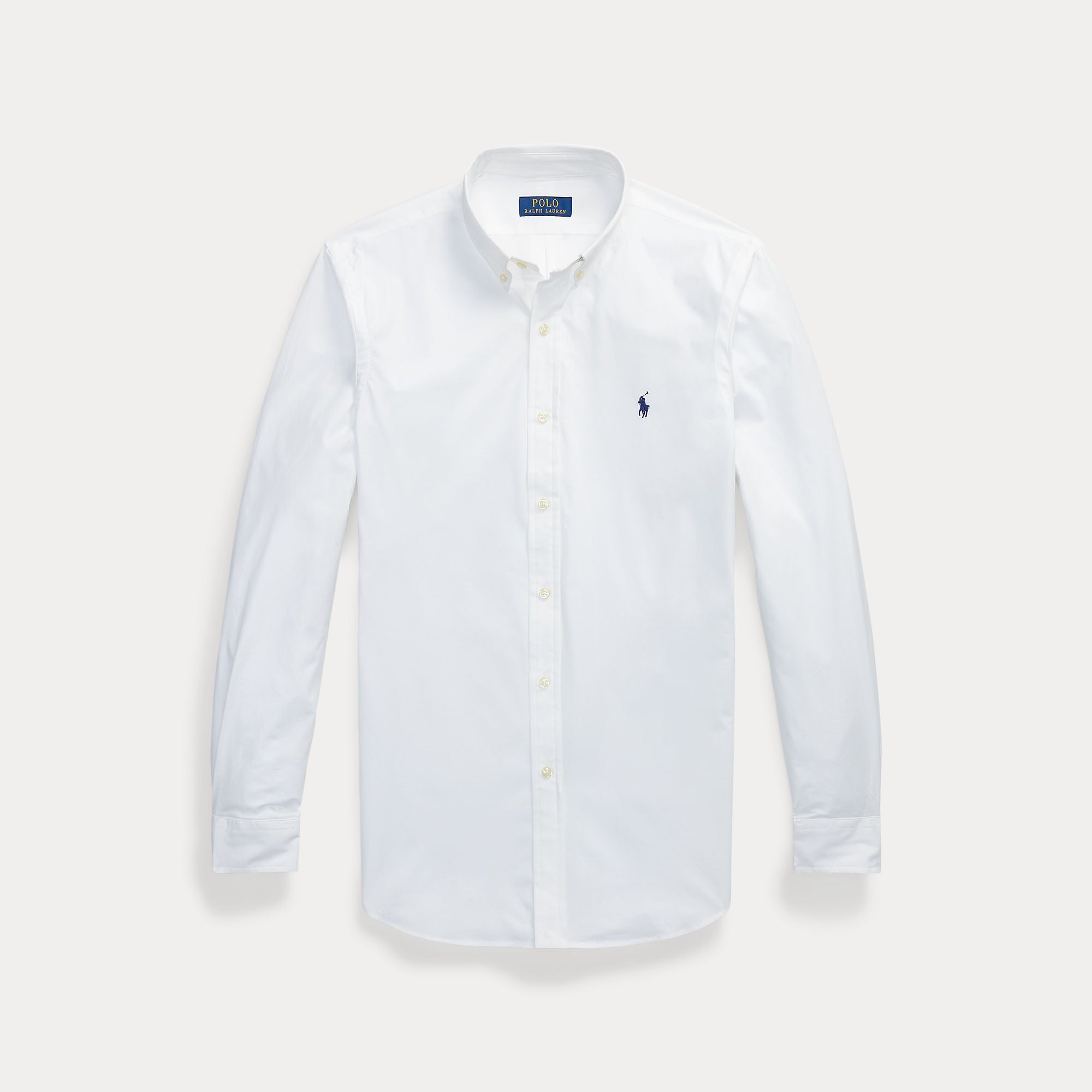 Camicia slim fit in popeline elasticizzato