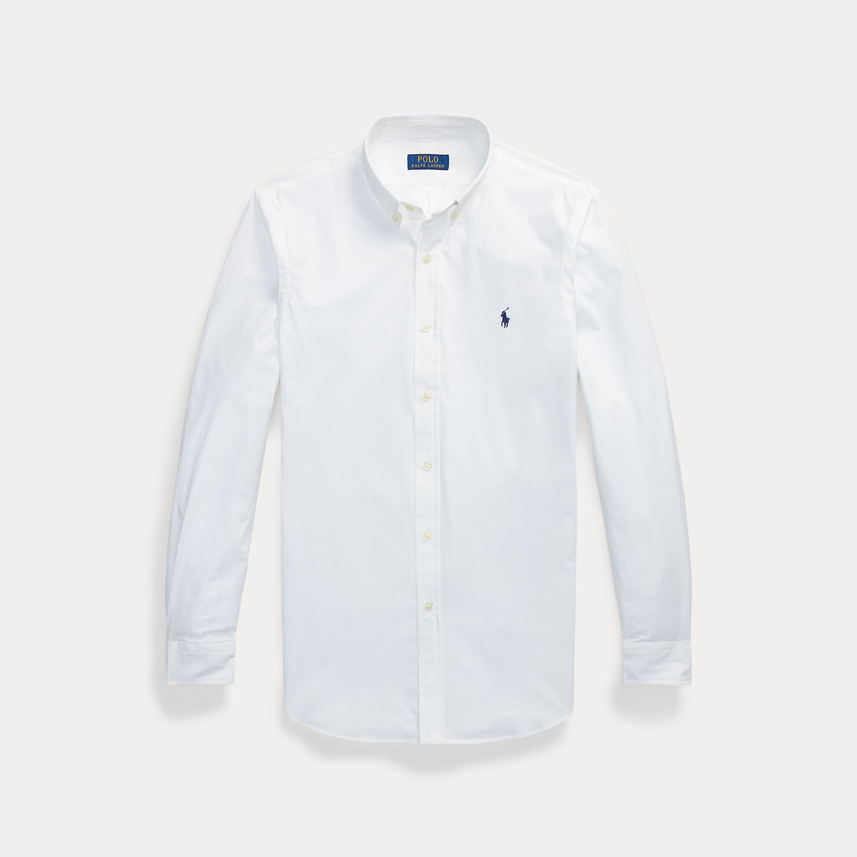 Camicia slim fit in popeline elasticizzato