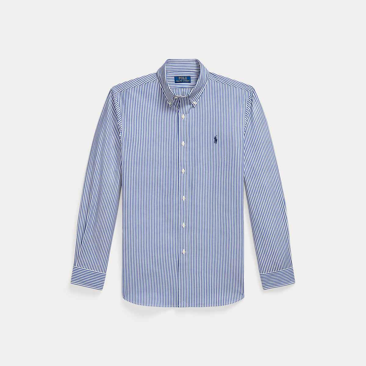 Camicia a righe in popeline elasticizzato su misura