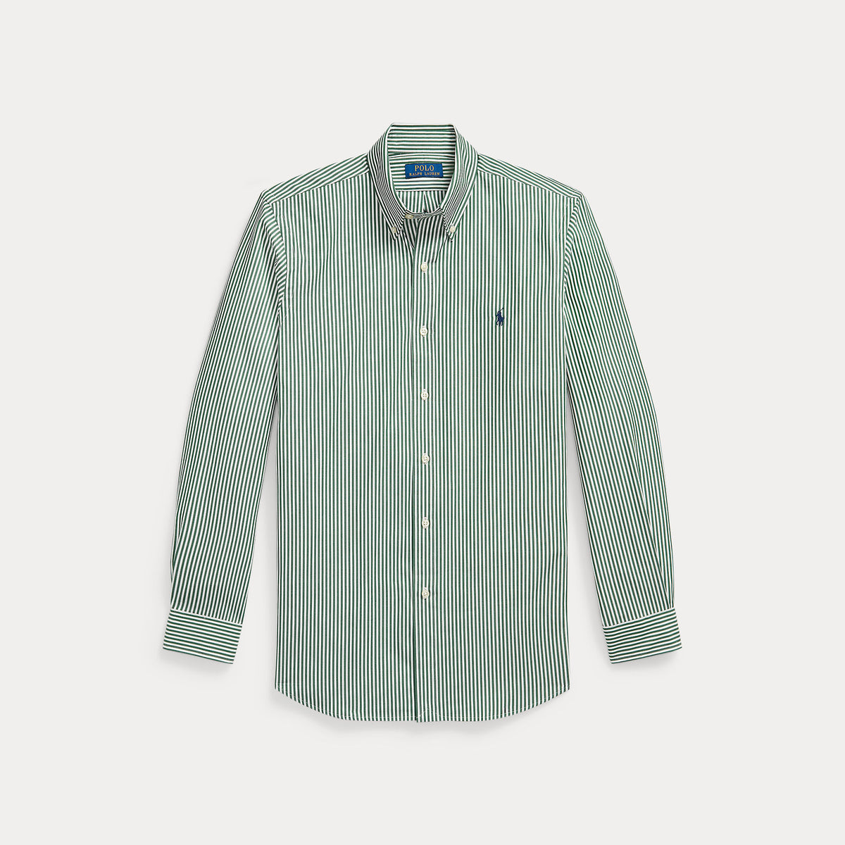 Camicia a righe in popeline elasticizzato su misura