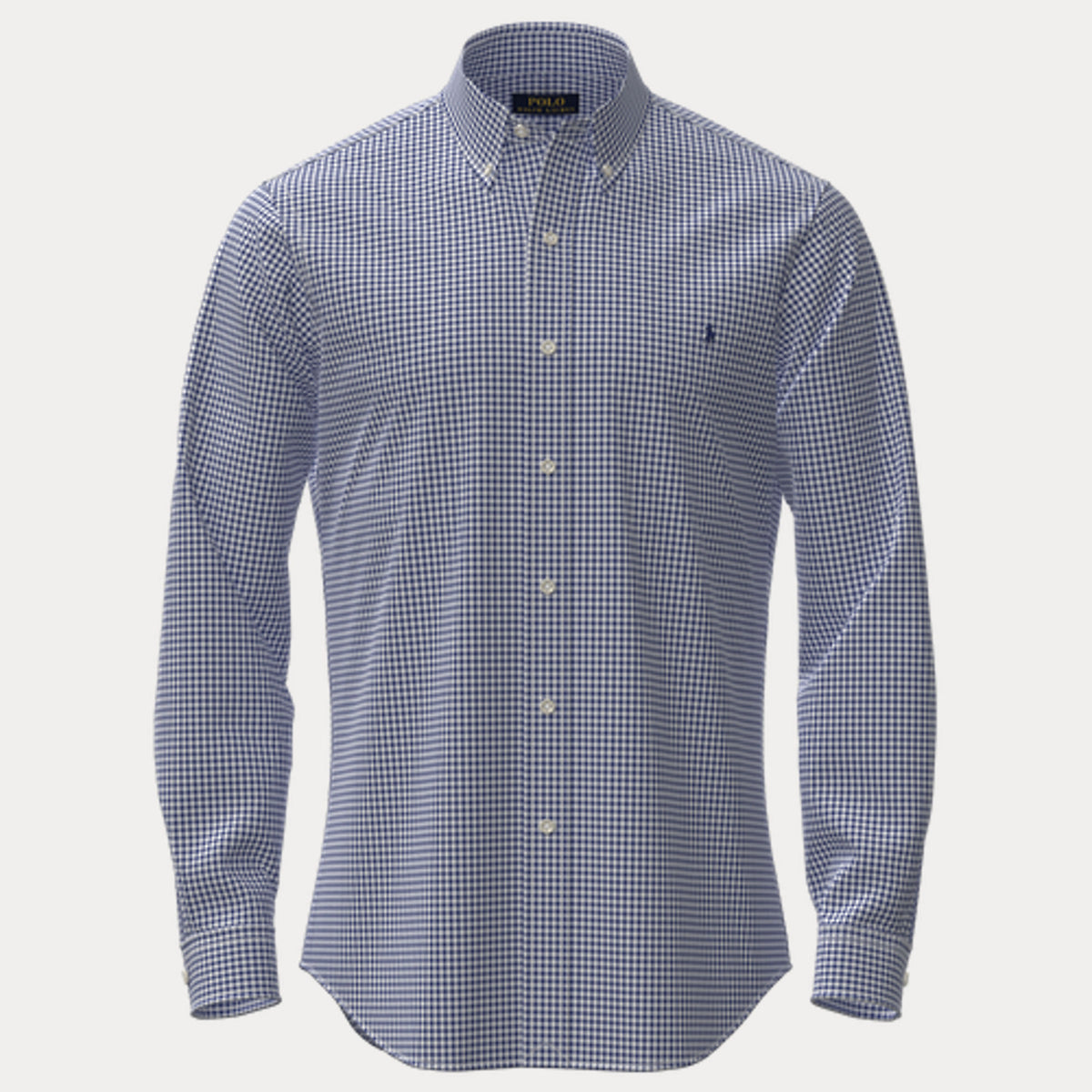 Camicia in popeline elasticizzato a quadretti su misura