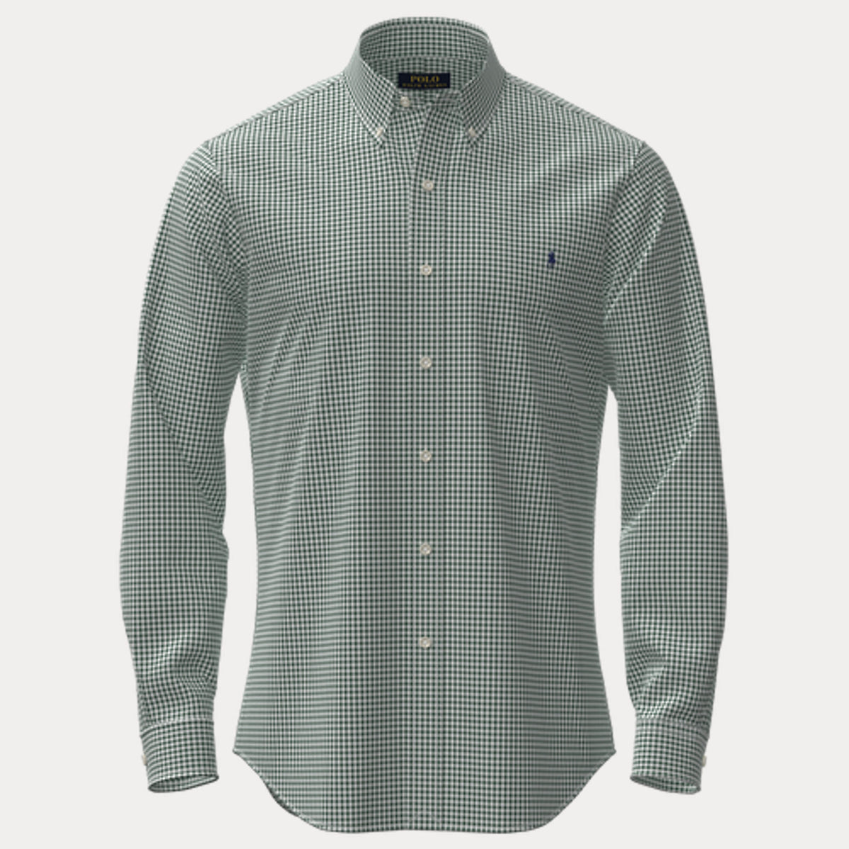 Camicia in popeline elasticizzato a quadretti su misura