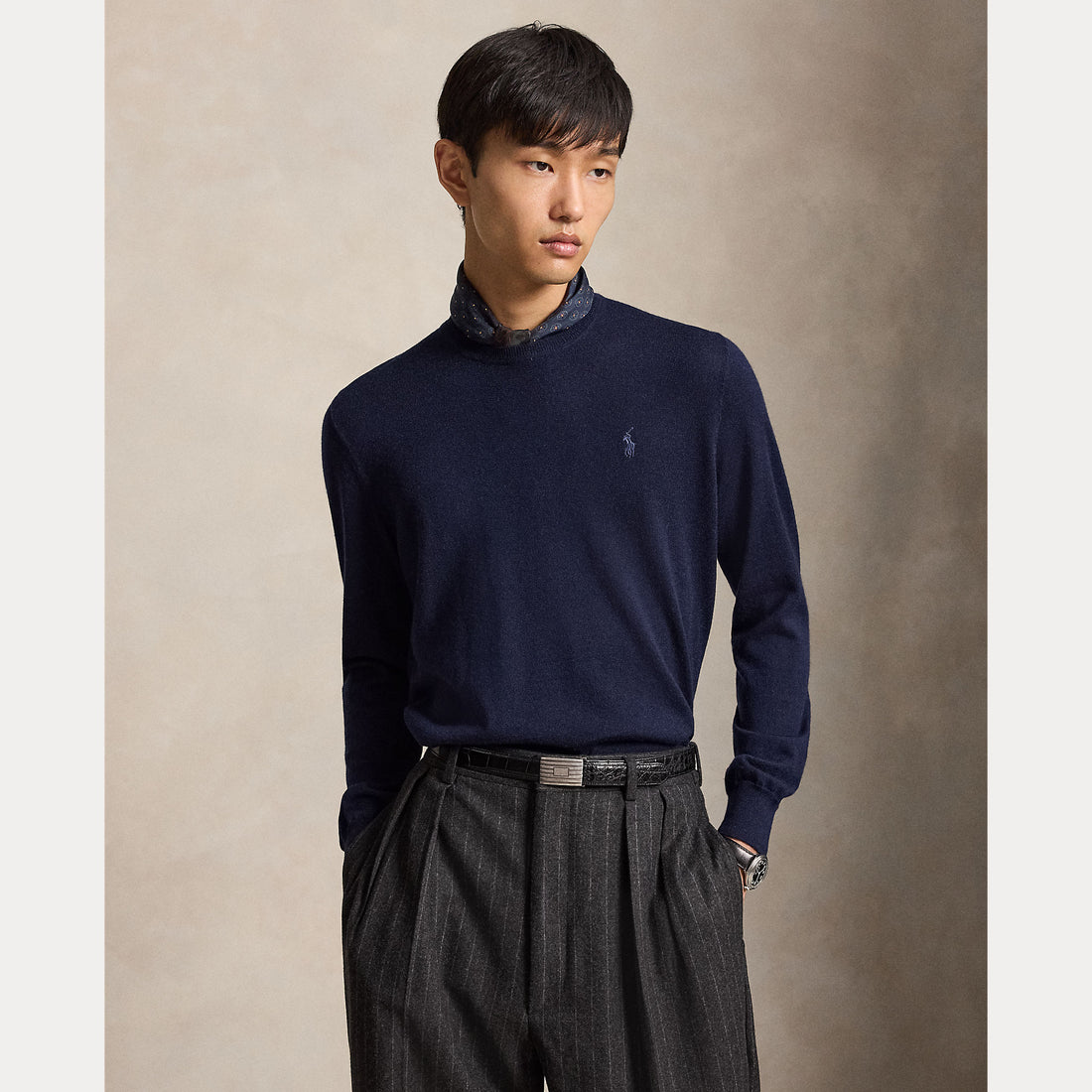 Maglione girocollo in lana lavabile