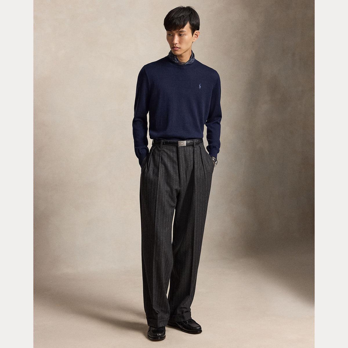 Maglione girocollo in lana lavabile