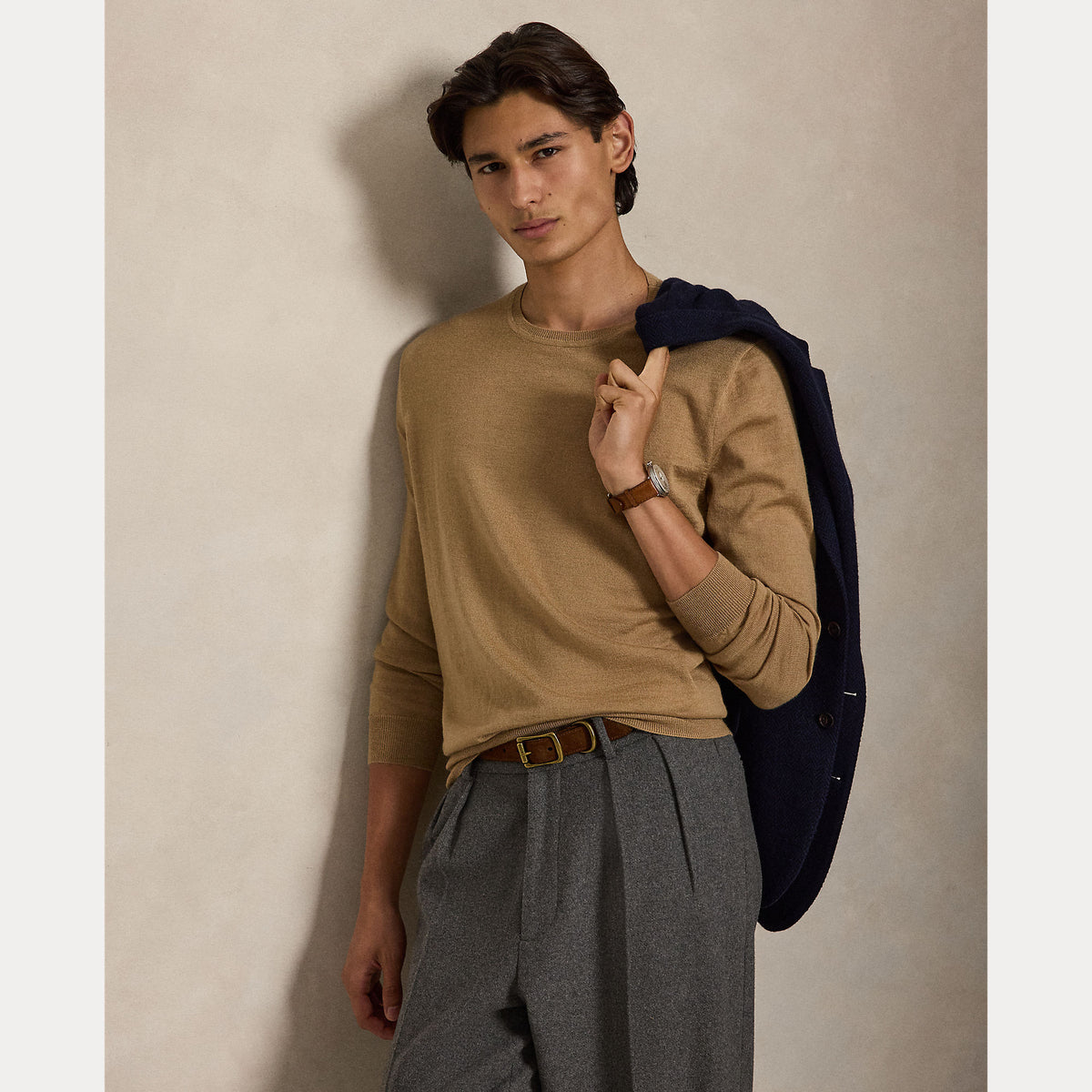 Maglione girocollo in lana lavabile
