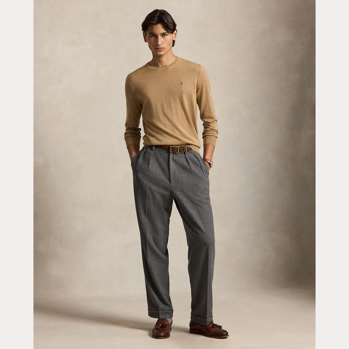 Maglione girocollo in lana lavabile