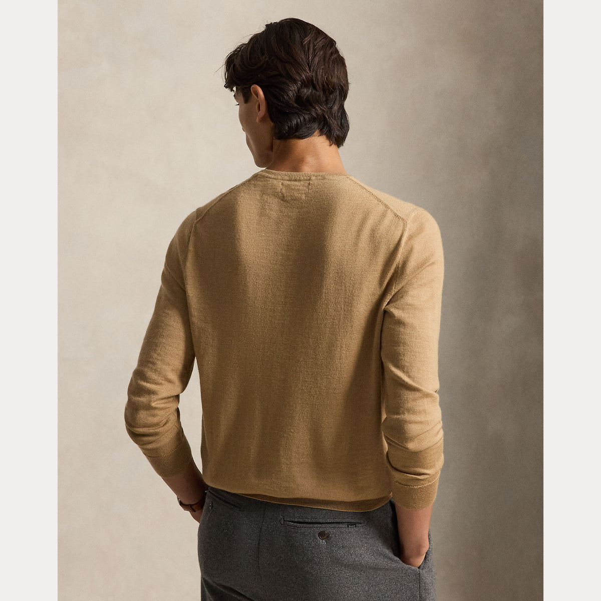 Maglione girocollo in lana lavabile