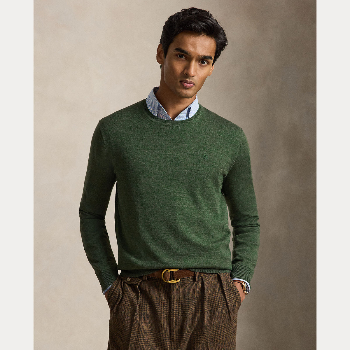 Maglione girocollo in lana lavabile