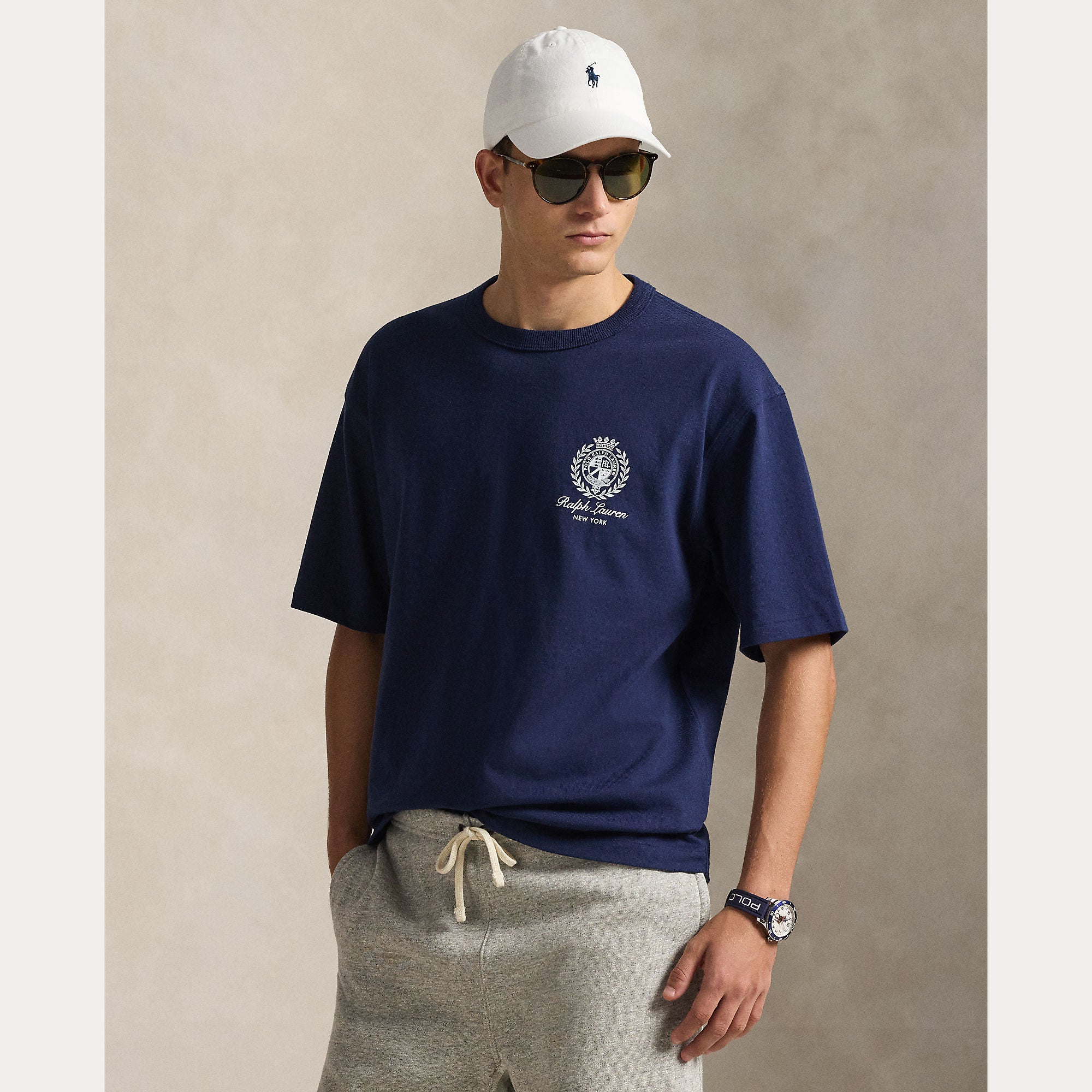 T-SHIRT IN JERSEY DALLA VESTIBILITÀ COMODA CON STAMPA GRAFICA