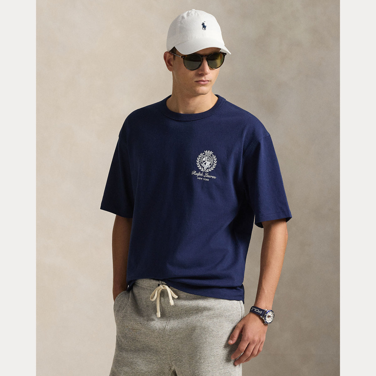 T-SHIRT IN JERSEY DALLA VESTIBILITÀ COMODA CON STAMPA GRAFICA