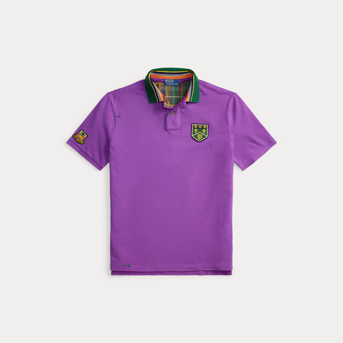 Polo classica in rete con stampa grafica