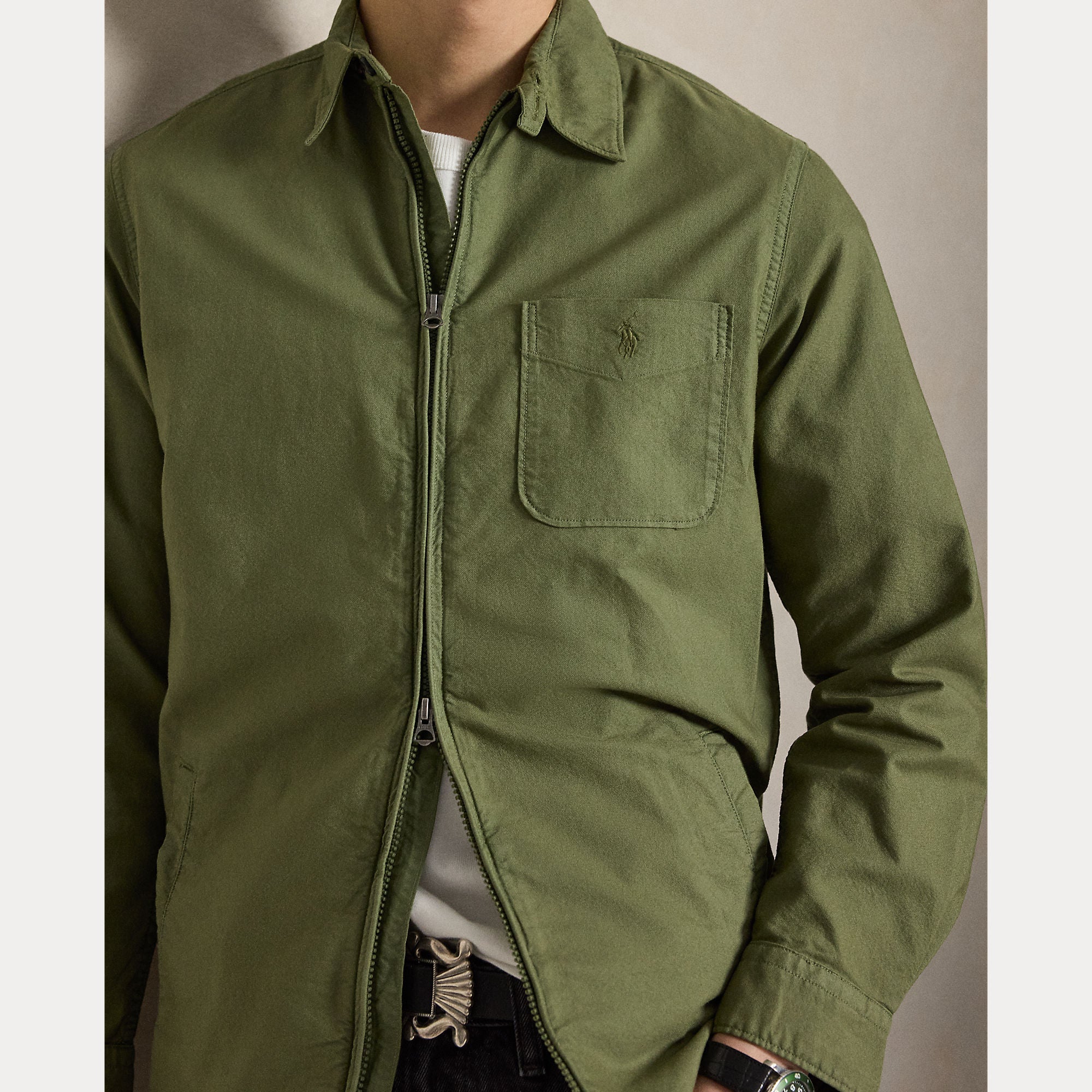 CAMICIA OXFORD TINTA IN CAPO