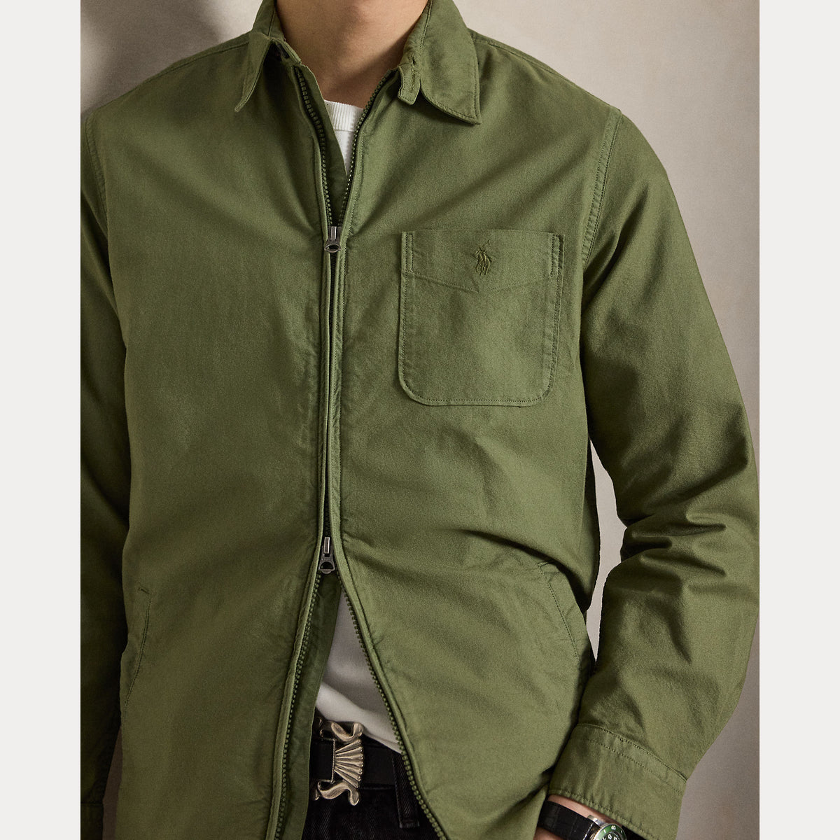 CAMICIA OXFORD TINTA IN CAPO