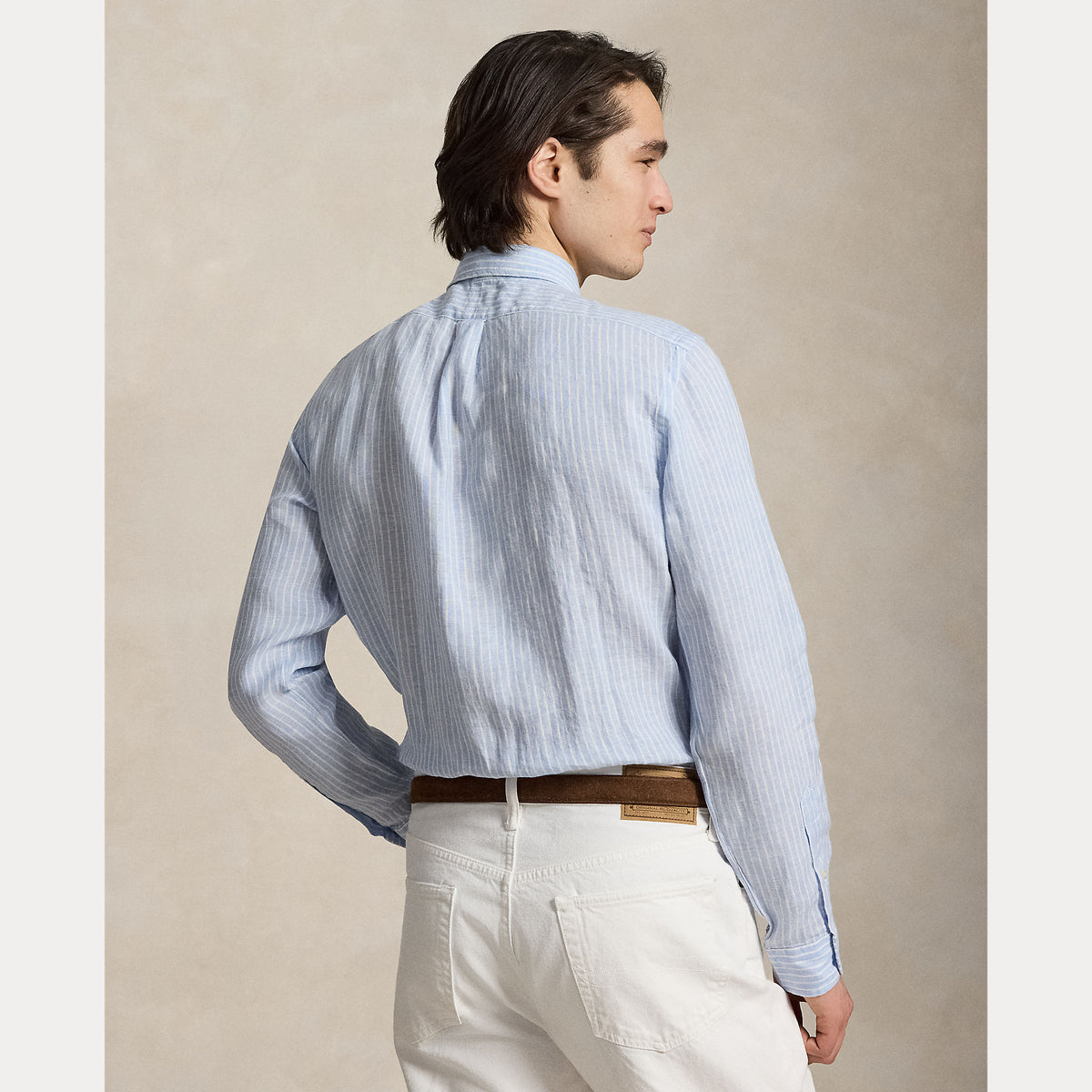 Camicia di lino a righe