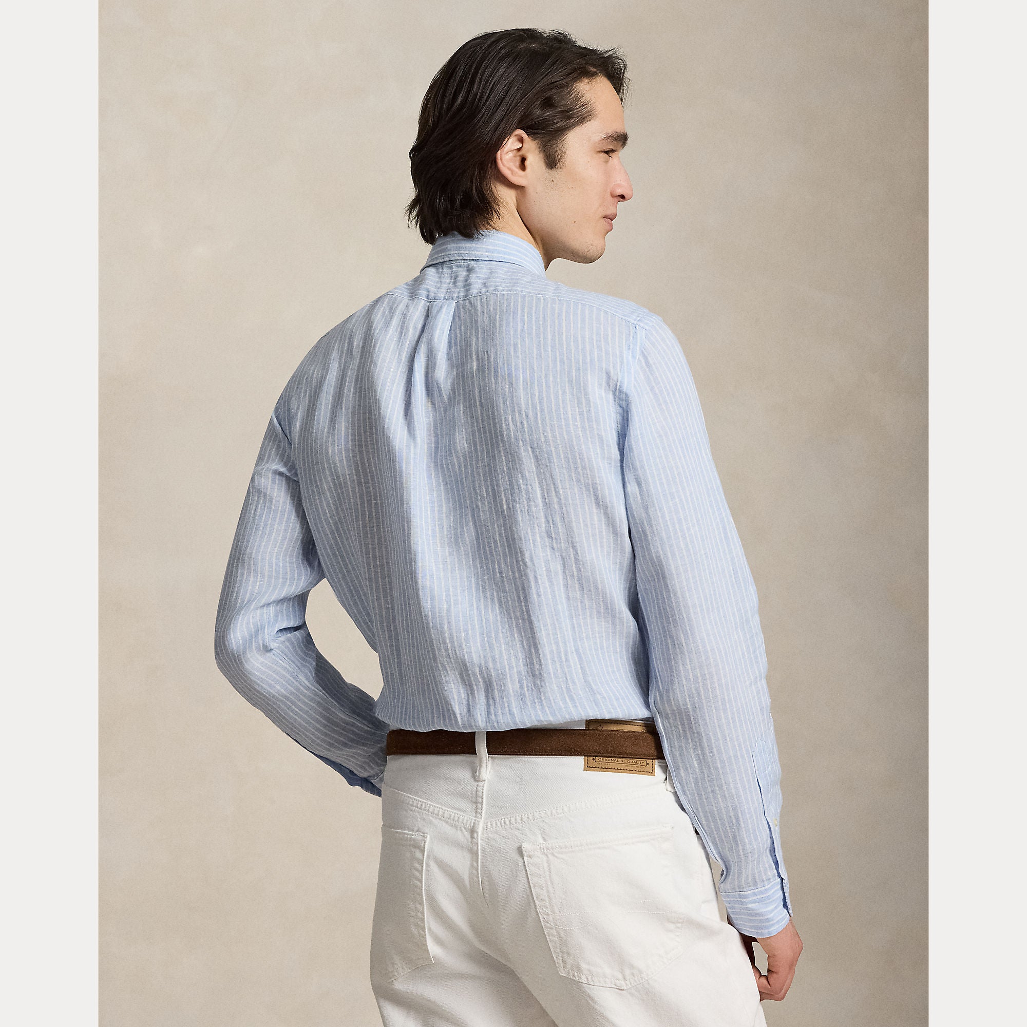 Camicia di lino a righe